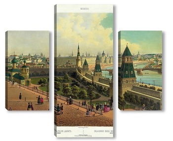 Модульная картина Воспитательный дом виден с Кремля 1845  –  1850