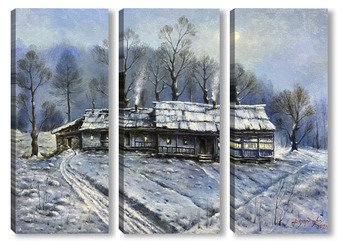  Сванети зимой — лунная ночь