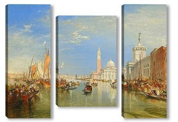 Модульная картина Венеция: Dogana и Сан-Джорджо Маджоре
