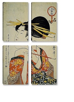 Модульная картина Utamaro003-1