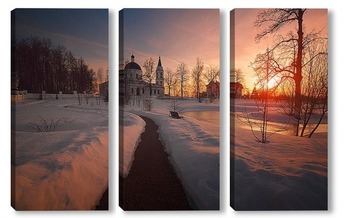 Модульная картина У храма
