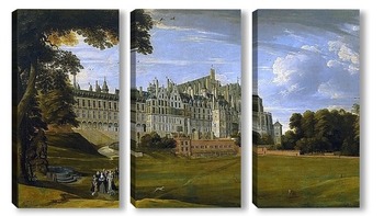 Модульная картина Королевский дворец Куденберг близ Брюсселя