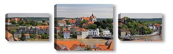 Модульная картина Панорама города Мейсена, ФРГ