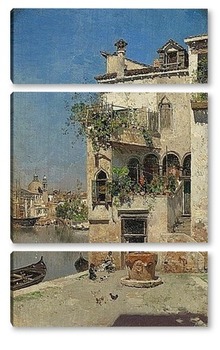 Модульная картина Тихий день в Венеции