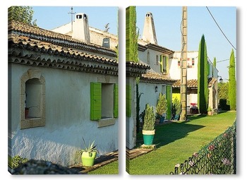 Модульная картина Сельский дом в Провансе