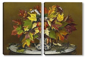 Модульная картина Осенние листья