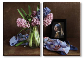 Модульная картина С жемчужной сережкой