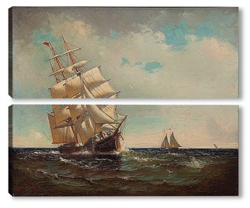 Модульная картина Американское парусное судно, 1916