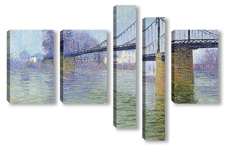 Модульная картина Подвесной мост Триэль