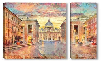 Модульная картина Рим, Ватикан