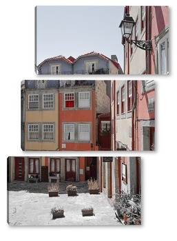 Модульная картина улочка