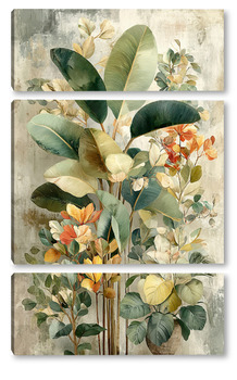 Модульная картина Тропический мотив 2