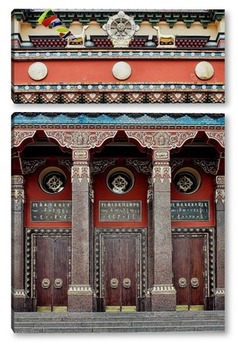 Модульная картина Врата в Нирвану. Дацан.