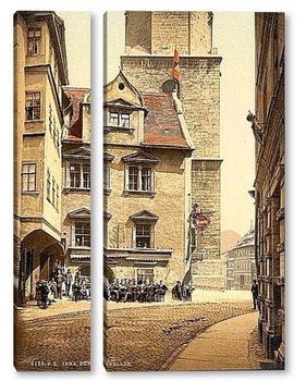 Модульная картина Тюрингия, Германия.1890-1900 гг