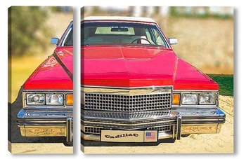 Модульная картина Cadillac - автомобиль ретро
