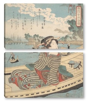 Модульная картина Водная сцена