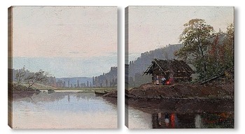 Модульная картина У берега