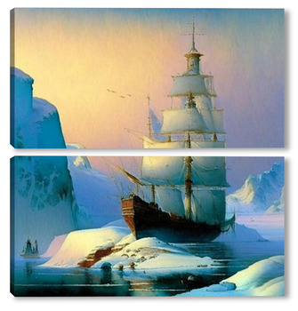 Модульная картина Во льдах арт (11)