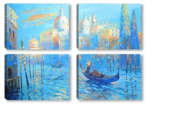 Модульная картина Голубая Венеция