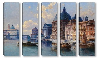 Модульная картина Круговой канал в Венеции