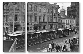 Модульная картина С балкона Большой проломной аптеки, в 1910 году.