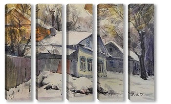  Контражур бумага, акварель, 28Х40, 2018