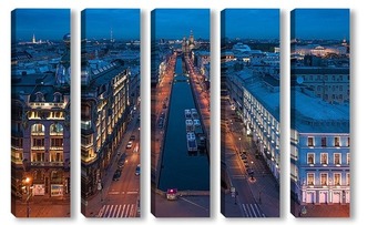 Модульная картина Канал Грибоедова