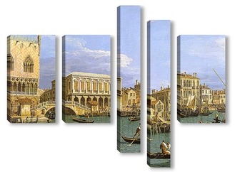 Модульная картина Вид на Рива-дельи, Венеция