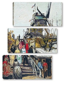 Модульная картина Мельница, 1886