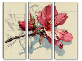  Розовые маки