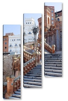 Модульная картина Лестница в стиле "мудехар"