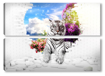Модульная картина Тигры 41849
