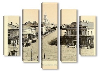 Модульная картина Вид Большой Алексеевской улицы, 1888