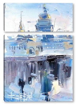  Розы на синем