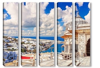Модульная картина Остров Миконос в Греции