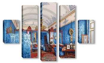 Модульная картина Интерьеры Зимнего дворца. Туалетная комната императрицы Марии Ал