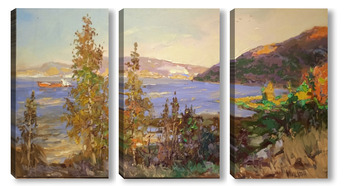 Модульная картина Волжский пейзаж