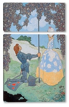 Модульная картина Рыцарь и его горничная