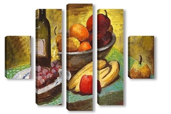 Модульная картина Натюрморт с фруктами