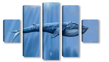 Модульная картина Синий кит