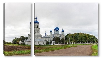  The temple of Nicholas the Wonderworker on the bank of the river.	