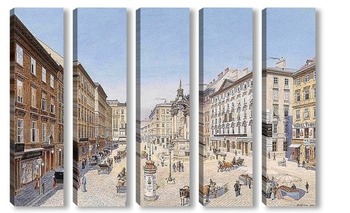 Модульная картина Рынок в Вене