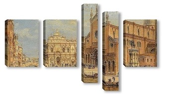 Модульная картина Венеция площадь Сан Джованни и Паоло