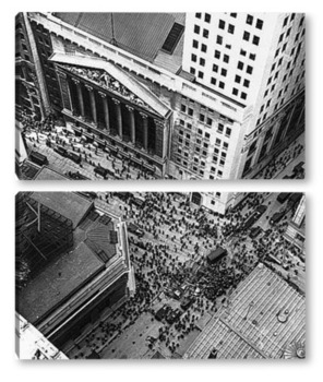 Модульная картина Фондовая биржа Нью-Йорка,1929г.