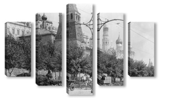  1898 г. Вид на Кремль и часть Зарядья