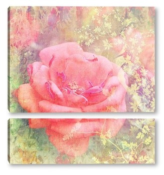 Модульная картина Чайная роза