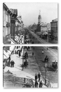  Панорама Невского проспекта. Вид на Аничков дворец 1910  –  1915