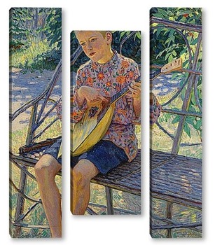  Зимние сани с детьми, 1940