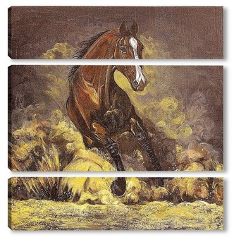 Модульная картина Конь
