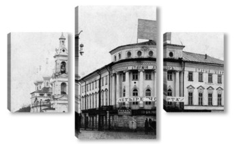 Модульная картина Старый двор: 